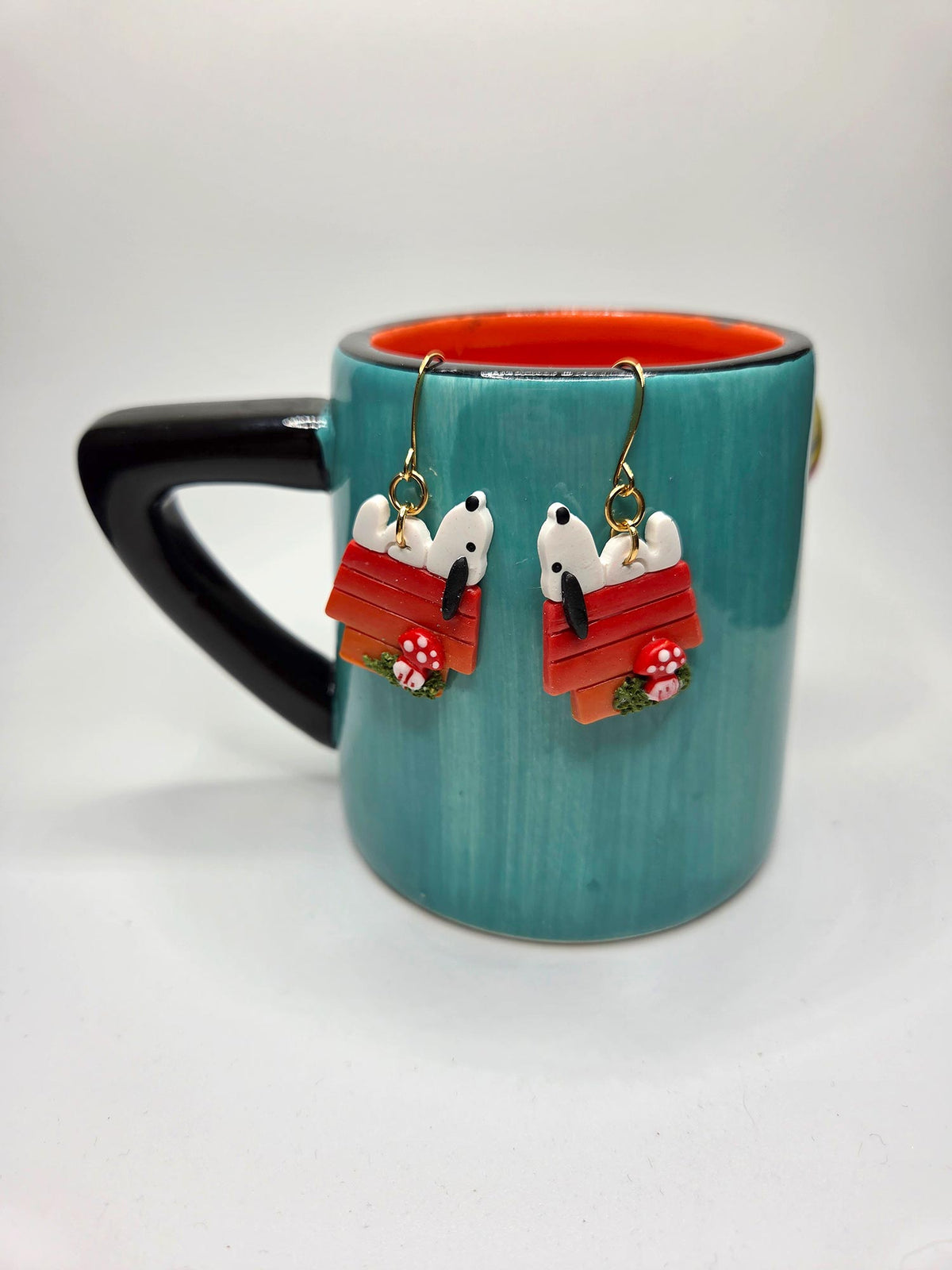 Beagle on Dog House Fall Earrings