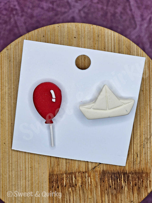 You'll Float IT-inspired Halloween Earrings