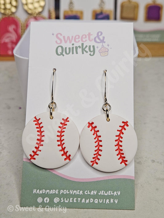 Baseball Earrings
