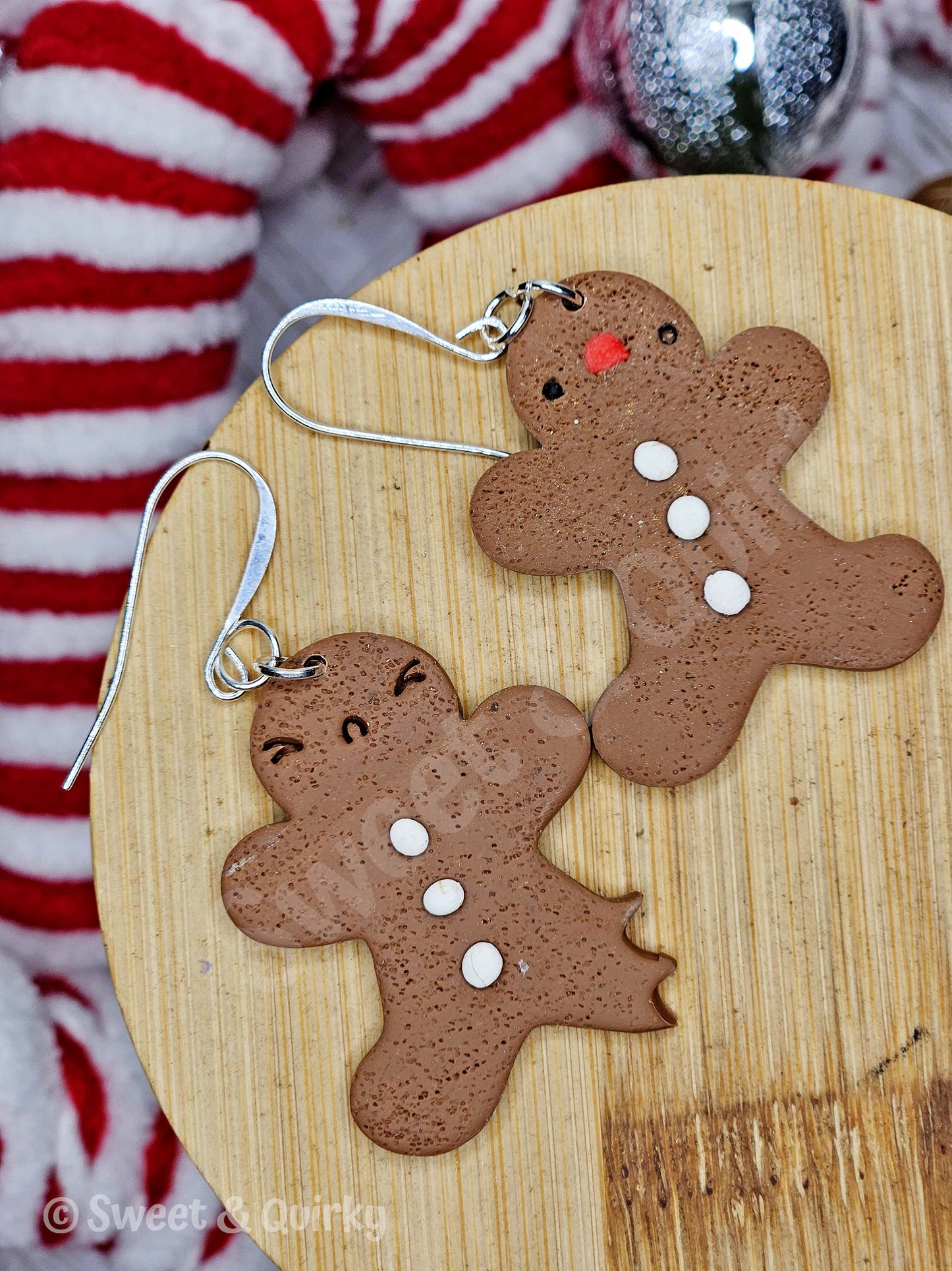 Bitten Gingerbread Earrings