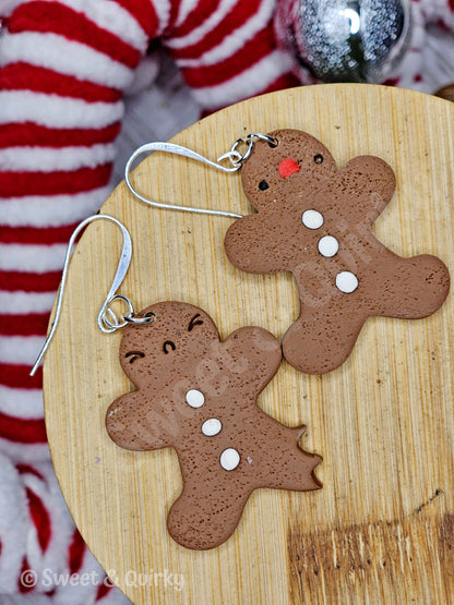 Bitten Gingerbread Earrings