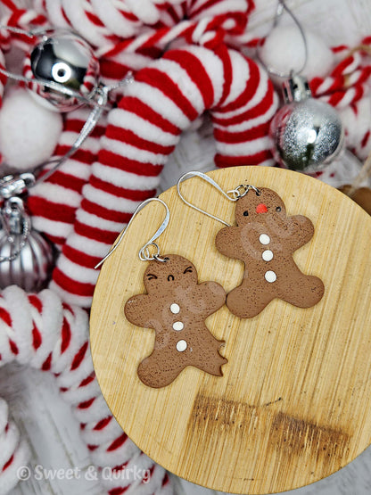 Bitten Gingerbread Earrings