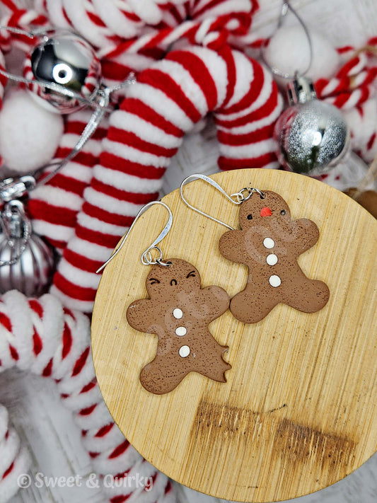 Bitten Gingerbread Earrings