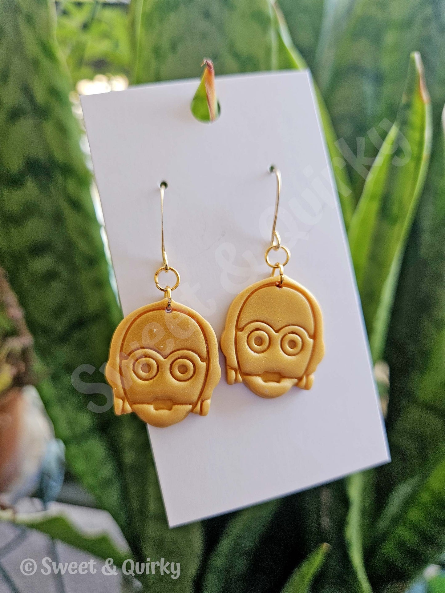 R2D2 and C3PO Earrings | Handmade Droid Sci-Fi Jewelry