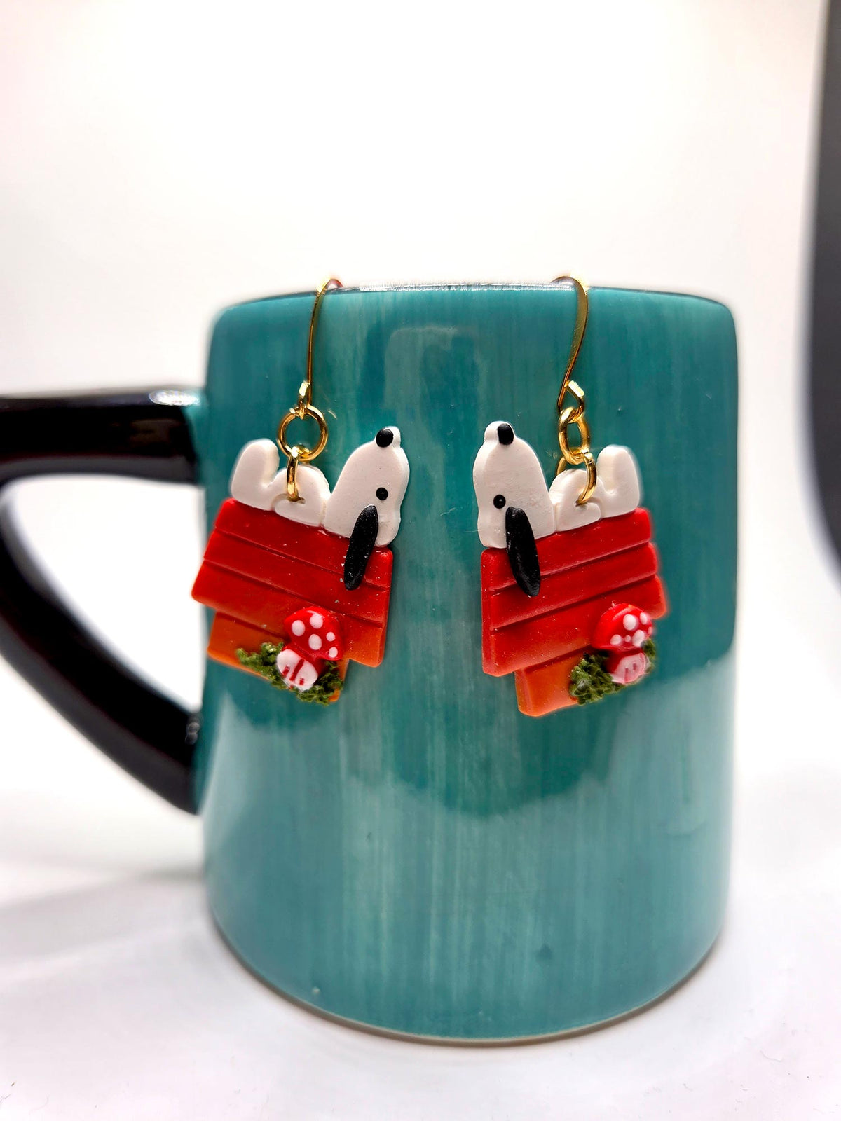 Beagle on Dog House Fall Earrings