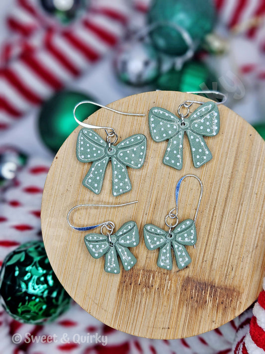 Christmas Bow Earrings