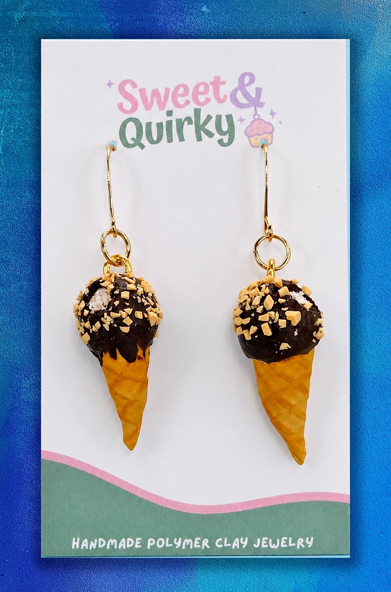 Ice Cream Cone Earrings