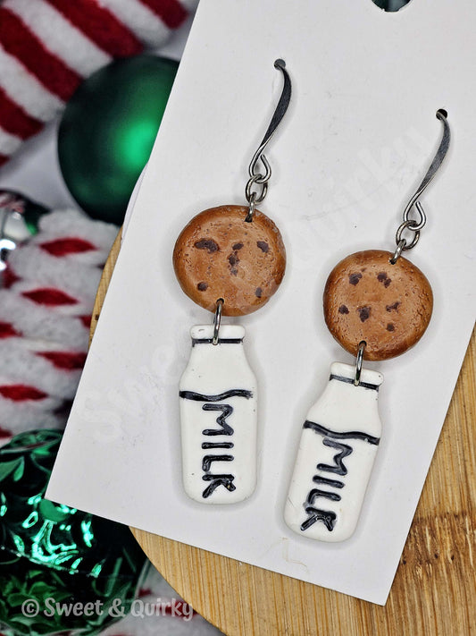 Milk and Cookie Earrings
